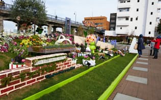 2017年3～6月に開かれた「全国都市緑化よこはまフェア」には約600万人が訪れた（横浜市）