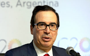ムニューシン財務長官=ロイター ムニューシン財務長官=ロイター