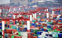 海運会社は貿易量への影響を懸念（上海・洋山深水港）