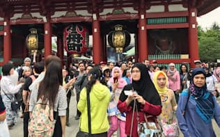訪日客に人気の浅草寺がある台東区は文化・交流分野で高スコアを獲得し、7位に入った