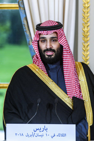 サウジアラビアのムハンマド・ビン・サルマン皇太子(4月10日、パリ)=AP サウジアラビアのムハンマド・ビン・サルマン皇太子(4月10日、パリ)=AP