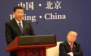 2017年11月の米中首脳会談（北京）
