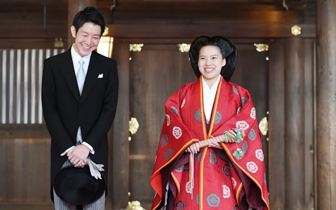 絢子さま 守谷さん 明治神宮で結婚式 日本経済新聞