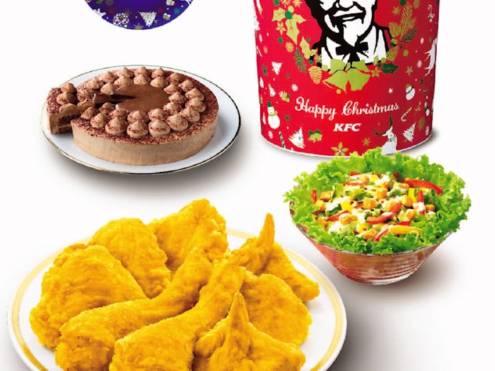 Kfcのクリスマス向けセット 青い陶器の絵皿付き 日本経済新聞