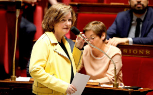 6月、仏議会に出席したロワゾー欧州問題担当相=ロイター 6月、仏議会に出席したロワゾー欧州問題担当相=ロイター