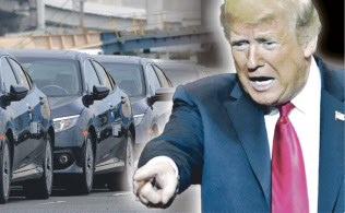 トランプ米大統領は自動車に高関税を課すことを検討していると表明した(コラージュ、写真は一部AP) トランプ米大統領は自動車に高関税を課すことを検討していると表明した(コラージュ、写真は一部AP)