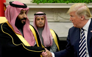 トランプ政権は皇太子が関与していないとするサウジ側の説明を受け入れてきたが… =ロイター トランプ政権は皇太子が関与していないとするサウジ側の説明を受け入れてきたが… =ロイター