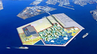 会場イメージ(大阪市の人工島・夢洲(ゆめしま)」=経済産業省提供 会場イメージ(大阪市の人工島・夢洲(ゆめしま)」=経済産業省提供