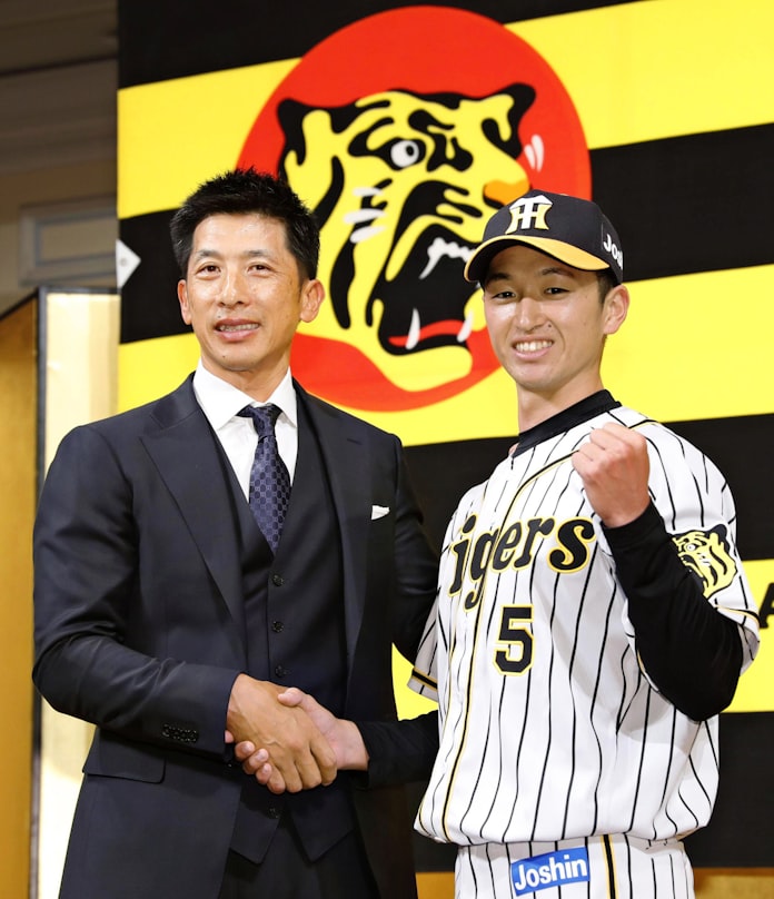 阪神 ドラ1近本の背番号5 新入団選手を発表 日本経済新聞 阪神 ドラ1近本の背番号5 新入団選手を発表 日本経済新聞