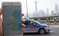 中国で広がる「滴滴」のタクシー配車アプリ（上海市）