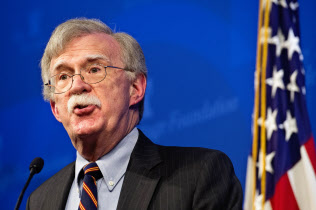 13日、ボルトン米大統領補佐官はPKOへの支援打ち切りを検討すると表明した(ワシントン)=AP 13日、ボルトン米大統領補佐官はPKOへの支援打ち切りを検討すると表明した(ワシントン)=AP
