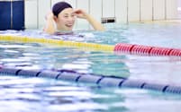 千葉すずは引退後、地方の小さなスイミングクラブにも足を伸ばして水泳を教えてきた（2018年12月、大阪府堺市の市立健康福祉プラザ）