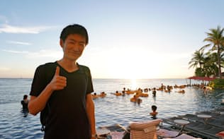 オリックスの今関賢治さんは平日6日間の休暇を取得してハワイに旅行