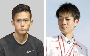 大迫傑(左)、中村匠吾=共同 大迫傑(左)、中村匠吾=共同