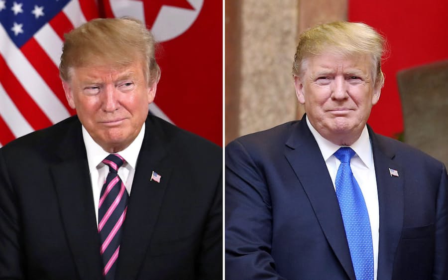 トランプ氏 ネクタイを変更 日本経済新聞