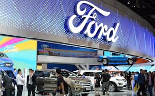 フォードの中国販売台数は2018年に4割近い減少となった（北京国際自動車ショー、18年5月）