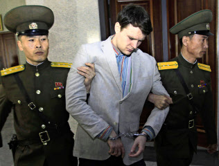北朝鮮で拘束されたワームビア氏(2016年3月、平壌)=AP 北朝鮮で拘束されたワームビア氏(2016年3月、平壌)=AP