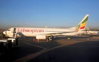 エチオピア航空のボーイング737（17年1月、アディスアベバ）=ロイター