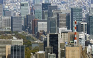 東京都心ではビルの空室率が極めて低くなっている