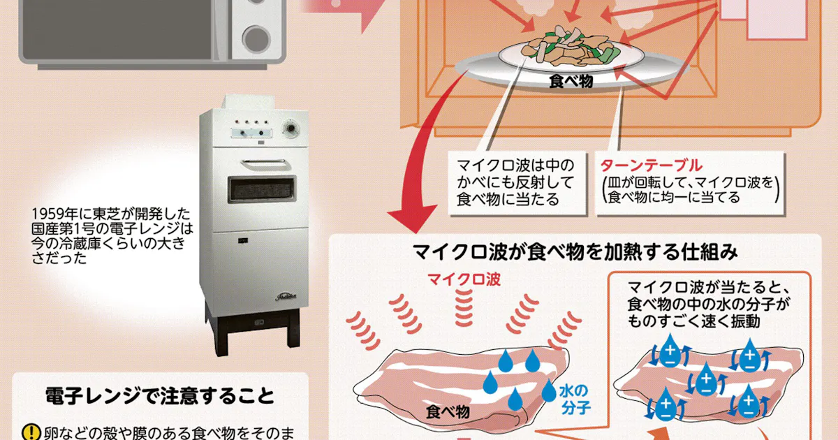なぜ電子レンジで食べ物が温まるの 親子スクール 日本経済新聞
