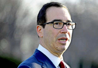ムニューシン米財務長官=ロイター ムニューシン米財務長官=ロイター