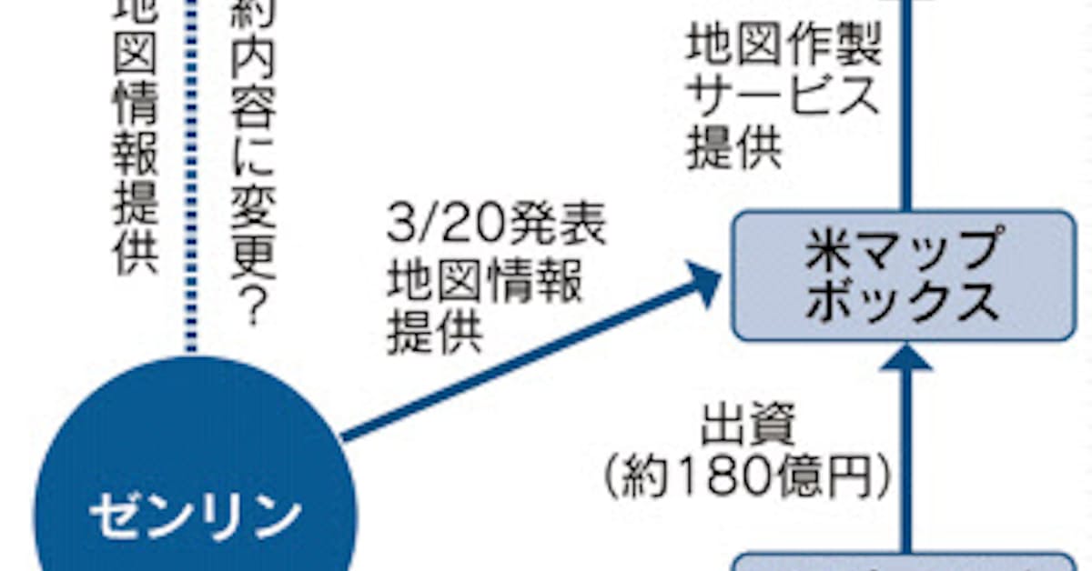 グーグルマップに不具合 ゼンリンとの契約に変更か 日本経済新聞