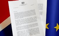 メイ英首相はトゥスクEU大統領への書簡で離脱時期の再延長を申請した=ロイター