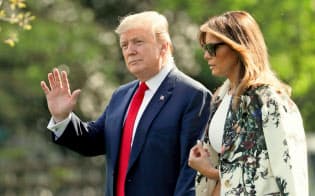 トランプ大統領が誕生した2016年の米大統領選はロシアの介入疑惑が問題視された(4月18日、ワシントン)=ロイター トランプ大統領が誕生した2016年の米大統領選はロシアの介入疑惑が問題視された(4月18日、ワシントン)=ロイター