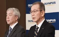 4月1日付で就任した竹内康雄社長兼CEO（右）はガバナンス強化に意欲を示している