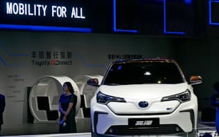 トヨタが4月に中国で発表したSUV「イゾア」のEV（上海市）