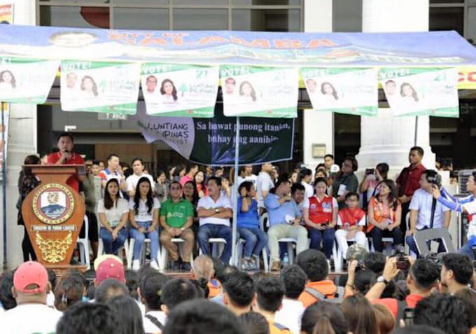 フィリピン中間選 最終盤も大統領派優勢 日本経済新聞