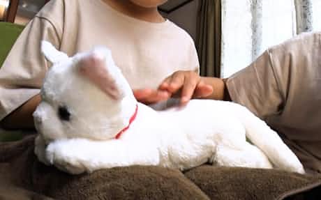 指に抱きつく犬型人形 セガトイズがドールハウス 日本経済新聞