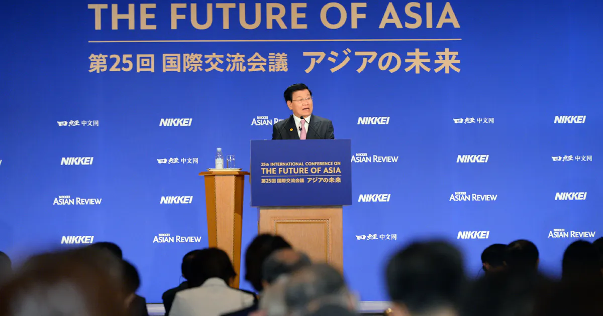 ラオス首相 国際平和へルール維持を アジアの未来 日本経済新聞