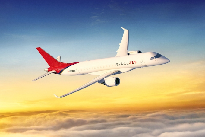 三菱航空機のmrj スペースジェット に改名発表 日本経済新聞