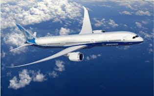 航空機部品には炭素繊維の採用が増えている（米ボーイングの旅客機「787」）