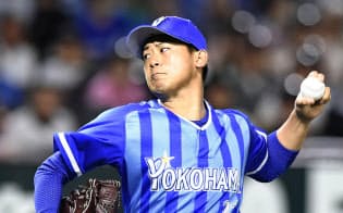 自らデータも読み取れるというDeNA・今永は抜群の安定感でチームをけん引する=共同 自らデータも読み取れるというDeNA・今永は抜群の安定感でチームをけん引する=共同