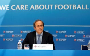 欧州サッカー連盟(UEFA)前会長で元フランス代表のミシェル・プラティニ氏=ロイター 欧州サッカー連盟(UEFA)前会長で元フランス代表のミシェル・プラティニ氏=ロイター
