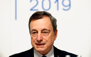 ECBのドラギ総裁=ロイター