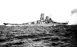旧日本海軍の戦艦「大和」=共同 旧日本海軍の戦艦「大和」=共同