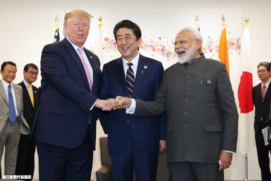 自由で開かれたインド太平洋へ協力 日米印首脳会談 日本経済新聞