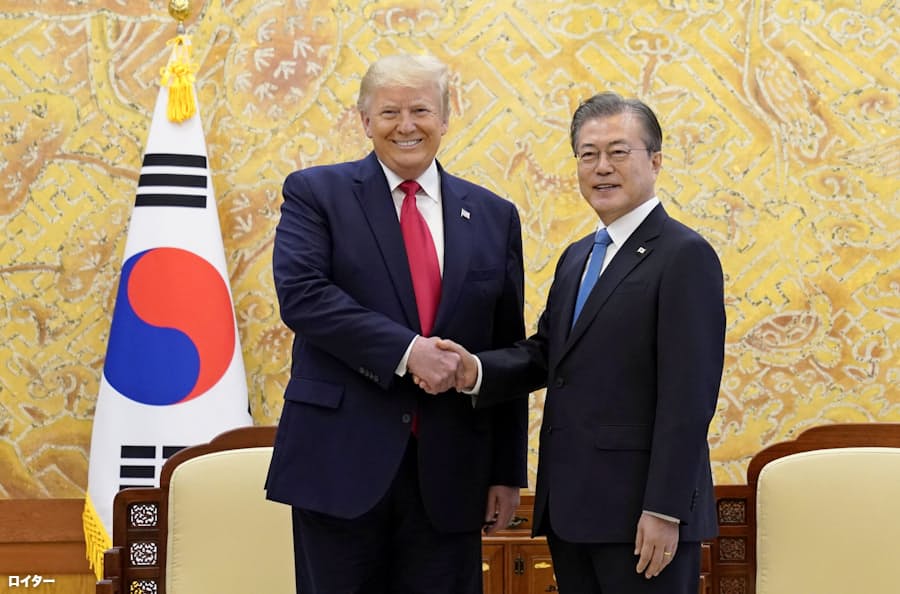 トランプ氏 米朝接触 可能性ある 米韓首脳会談 日本経済新聞