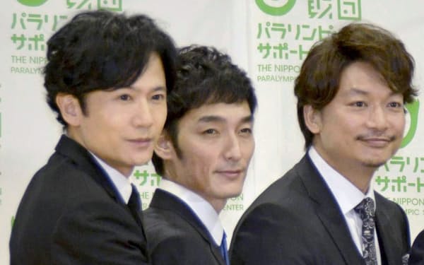 　「SMAP」の元メンバー（左から）稲垣吾郎さん、草彅剛さん、香取慎吾さん