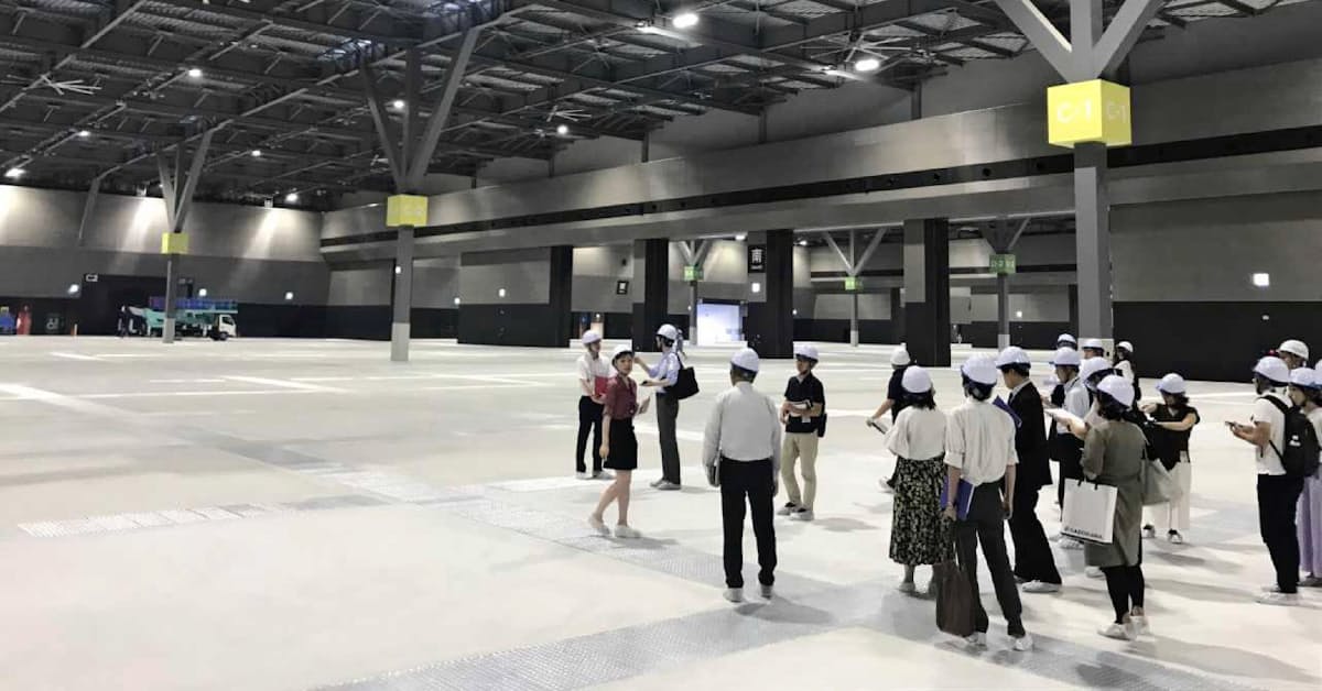 国内最大級の国際展示場内を公開 アイチ スカイ エキスポ 日本