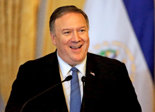 ポンペオ米国務長官は船舶の安全確保を軸に国際社会との協調を探っている=ロイター ポンペオ米国務長官は船舶の安全確保を軸に国際社会との協調を探っている=ロイター