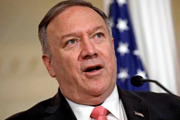 ポンペオ国務長官は米朝協議の早期再開に期待を示した=ロイター ポンペオ国務長官は米朝協議の早期再開に期待を示した=ロイター