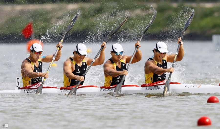 男子カヤックフォア 日本が五輪出場枠獲得 カヌー世界選手権 日本経済新聞