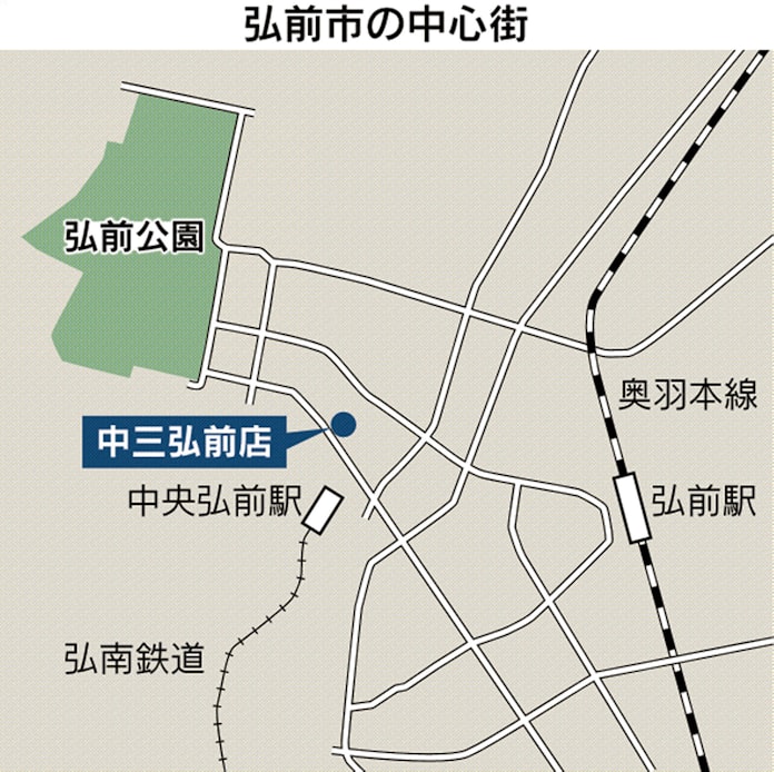 百貨店の中三 弘前店に アウトレット 若年層の集客促進 日本経済新聞 百貨店の中三 弘前店に アウトレット 若年層の集客促進 日本経済新聞