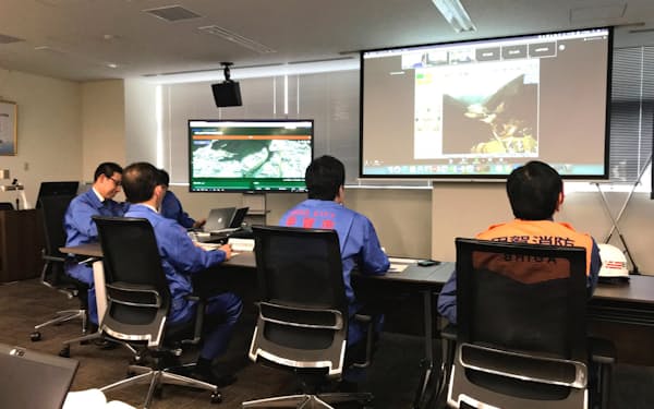 滋賀県甲賀市はブロックチェーン技術とドローンを活用した災害対策の模擬訓練を初めて実施した（2019年3月）