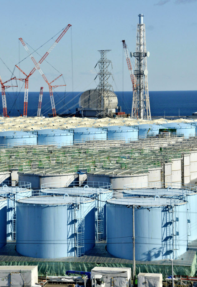 東京電力福島第1原発構内で増え続ける汚染水の保管タンク 東京電力福島第1原発構内で増え続ける汚染水の保管タンク