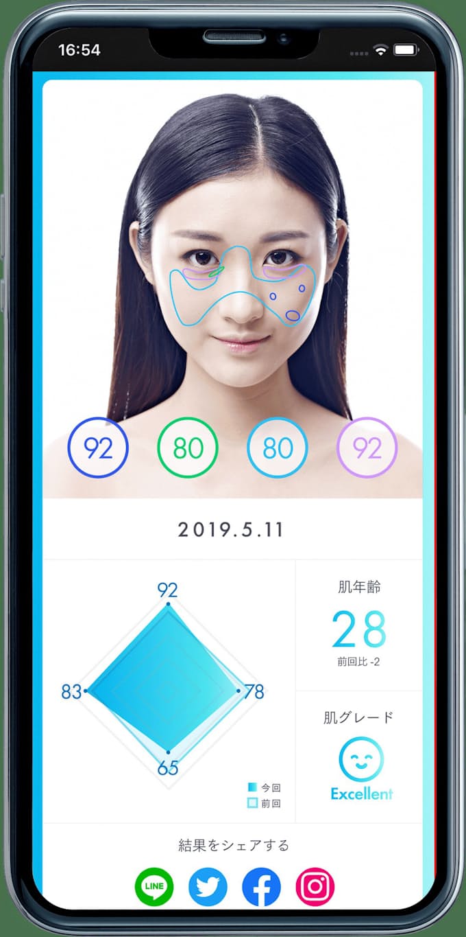 花王 Lineで肌診断サービス 日本経済新聞
